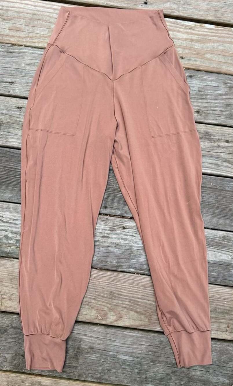 OFFLINE by Aerie High Waist Pocket Pants Mauve Pink Size L